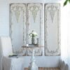 Large Wall Art Panel, Rectangle Wall Sculpture, Wall Decor For Living Room Dining Room Office Bedroom (Set of 3) - White - Image 5