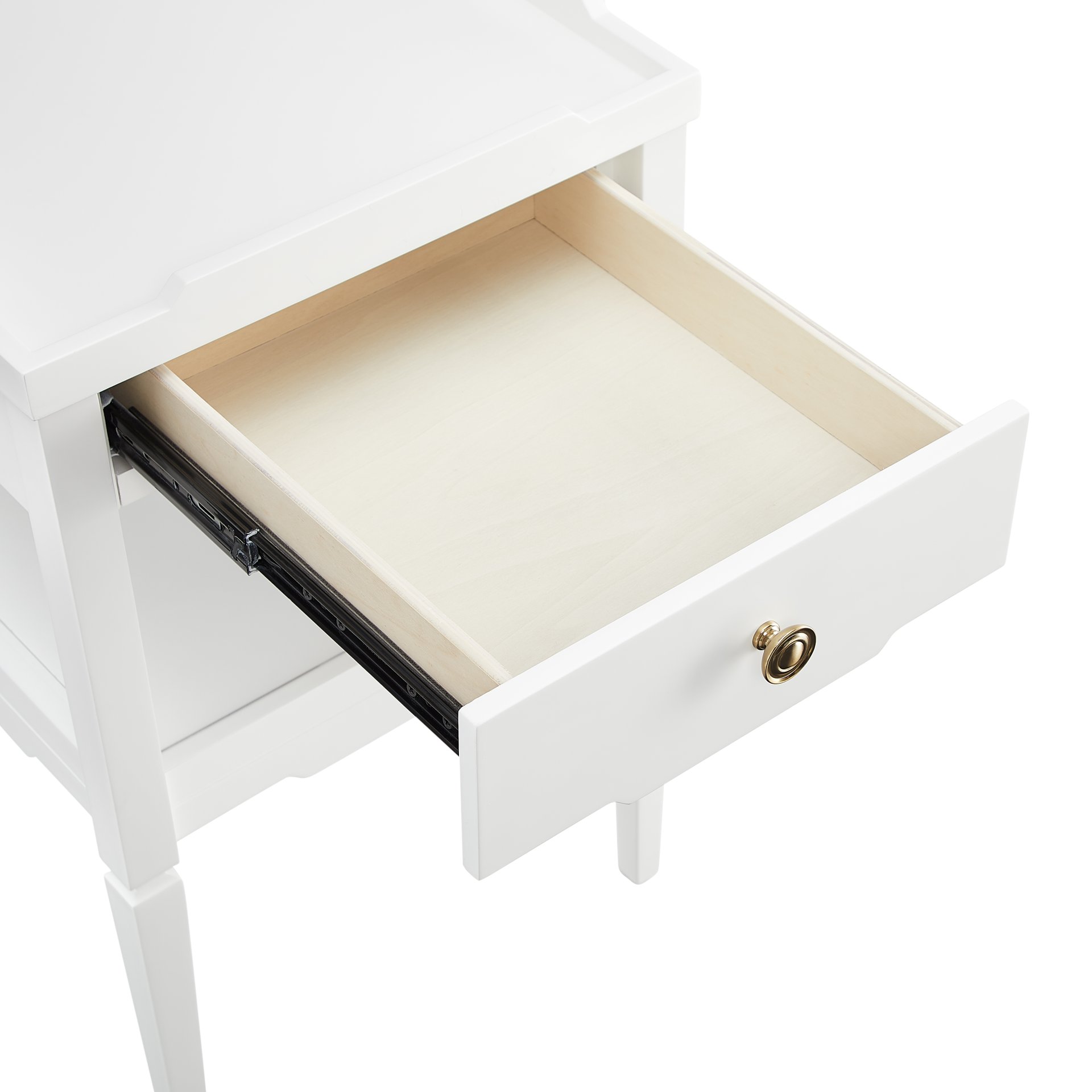 Foley - 1 Drawer Nightstand With Pull - White - Image 6
