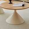 Round Coffee Table - Brown / White - Image 16