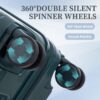 20" / 24" / 28" 3 Pieces / Set Spinner Wheel Luggage, Carry On Suitcase, Matching Color, TSA Combination Lock - Emerald - Image 8