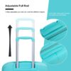Expandable Hardshell Suitcase Double Spinner Wheels Pp Luggage Sets Lightweight Durable Suitcase & Tsa Lock, 3 Piece Set (20/24/28) - Lake Blue - Image 9