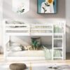 Full Over Full Bunk Bed With Ladder - White - Image 11