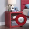 Cargo - Nightstand With USB - Red - Image 6