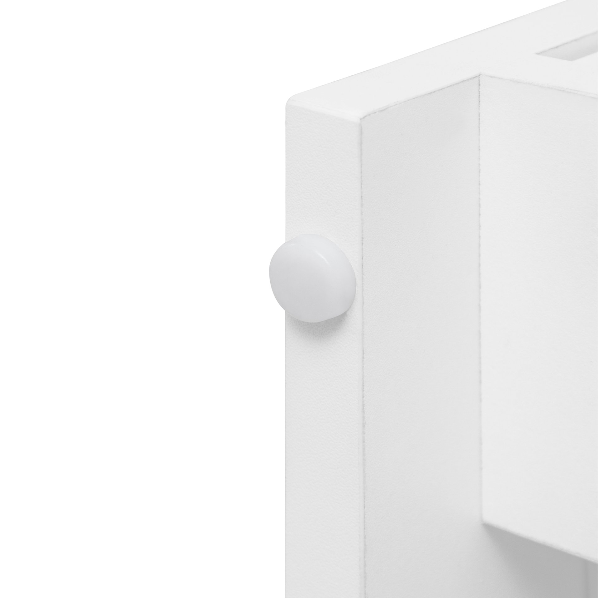 Wardrobe With 3 Drawers High Wardrobe Armoire With Rattan For Living Room Organizer - White - Image 23