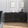 Amherst - Wide 4 Door Storage Cabinet - Hickory Brown - Image 10