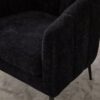 3 Piece Living Room Furniture Set Sofa & Armchairs - Black - Image 9