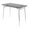 Marcel - Contemporary Counter Table - Chrome / Black - Image 3
