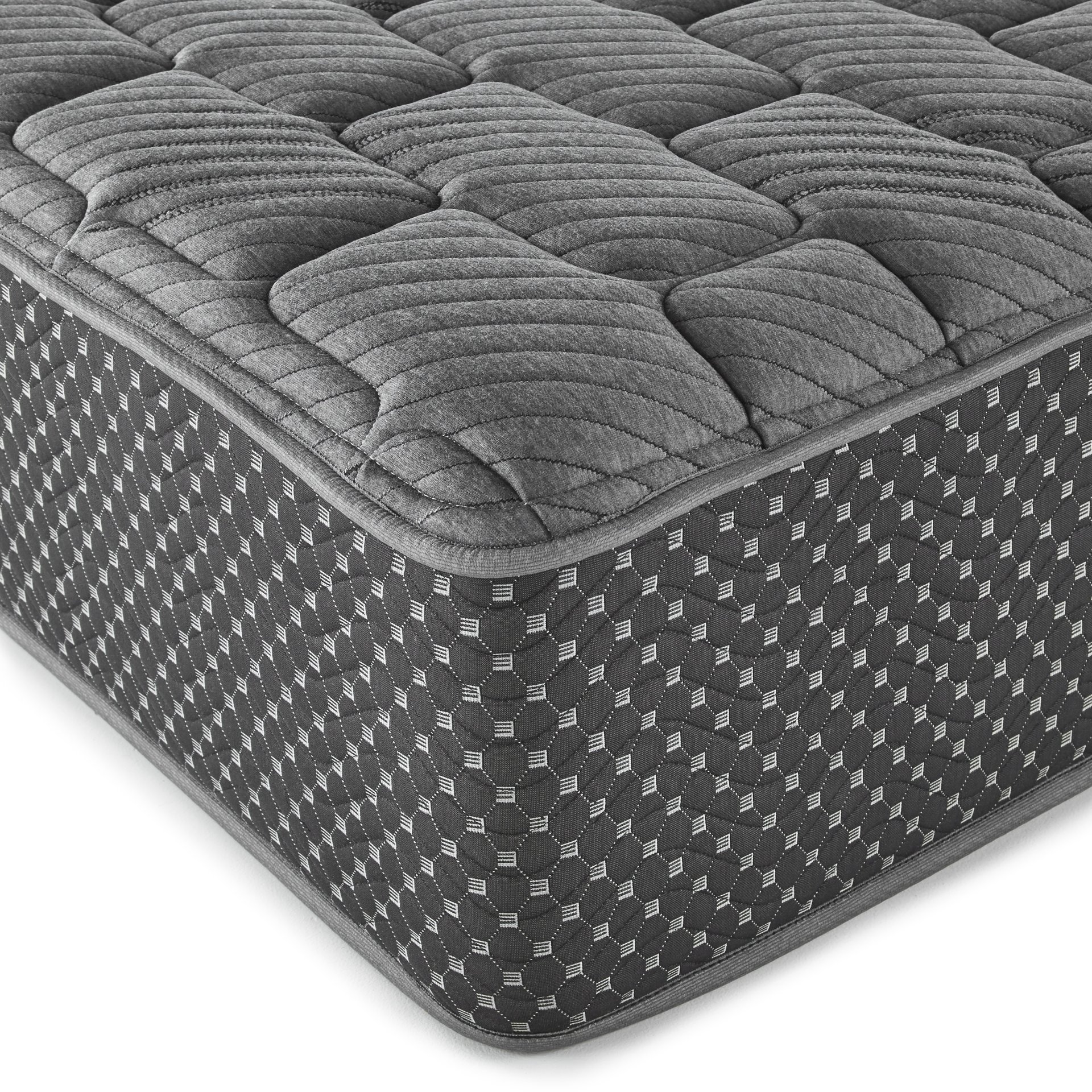 13" Queen Quilted Hybrid Mattress, Firm - Gray - Image 4