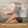 Aluminum Frame Double Sliding Soft Close Shower Door, 1 / 4" Tempered Glass And Dual 304 Stainless Steel Handles - Chrome - Image 12