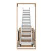 Aluminum Attic Ladder 350-Pound Capacity 22 1 / 2" x 54" Opening 7-10' Ceiling - Metallic Gray - Image 6