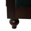 Chesterfield Velvet Loveseat Sofa 2 Person Rolled Arm Upholstered Couch - Forest Green - Image 15