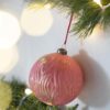 Christmas Ball Ornaments, Glass Decorative Hanging Ball Christmas Tree Ornaments For Holiday Party Decorations (Set of 4) - Red - Image 4