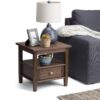 Warm Shaker - End Table - Farmhouse Brown - Image 8