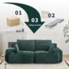Compressed Sofa, 2 Seater Large Sectional Couches For Living Room - Green - Image 7