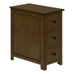 Accent End Table, Storage Drawer, Transitional - Espresso