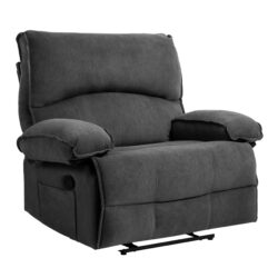 Oversized Manual Recliner Chair Sofa For Living Room - Gray