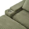 Convertible Loveseat Sofa With Storage And USB Ports - Green - Image 13