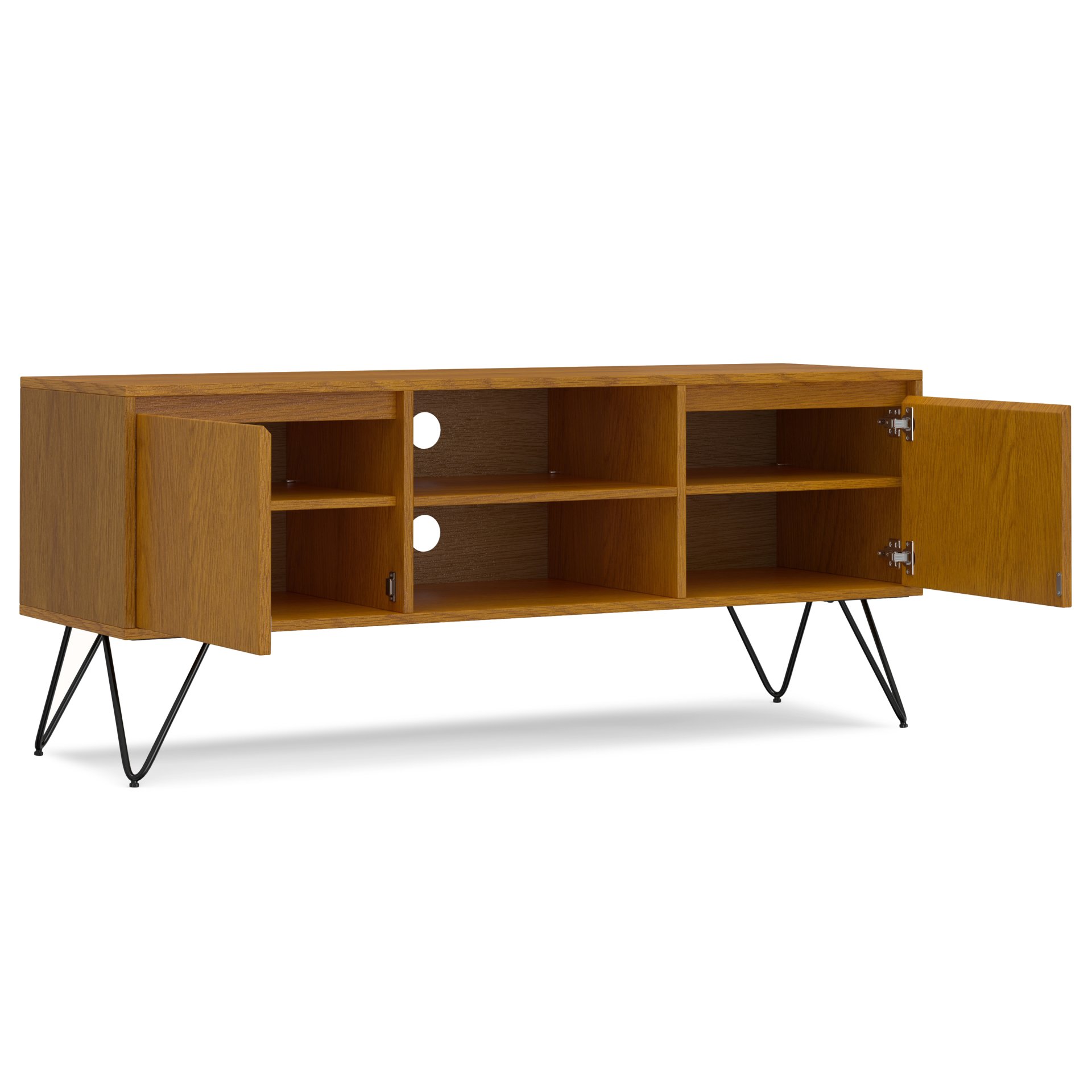 Hunter - TV Media Stand - Oak Veneer - Image 15