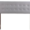 Queen Bed Headboard For Modern Comfort - Light Gray - Image 8
