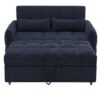 Loveseat Sofa Pull Out Sofa Bed Tufted Sleeper Sofa With An Adjustable Backrest, 3 USB Ports And 2 Lumbar Pillows For Living Room - Blue - Image 15