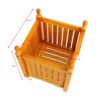 Square Outdoor Flower And Herb Pot - Teak - Image 3