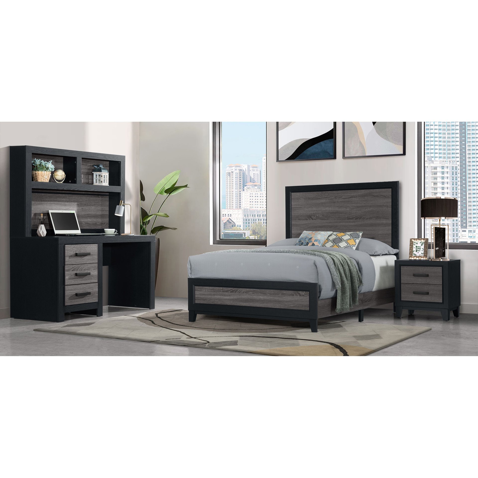 Soluto - Dresser - Gray / Black - Image 2