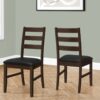 Dining Chair, Dining Room, Side, Upholstered, Transitional (Set of 2) - Black - Image 10