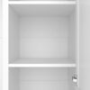 Hall Tree With Bench And 3 Hooks, Modern Entryway Storage Organizer Cabinet With 4 Doors, 1 Drawer And Adjustable Shelves For Hallway, Entryway, Living Room - White - Image 15
