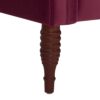 Samuel - Tufted Roll Arm Chaise Lounge - Burgundy - Image 6