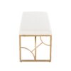 Constellation - Contemporary Bench - Gold / White - Image 2