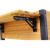 Versatile Raised Garden Bed With Metal Legs And Folding Storage Shelf For Outdoor Use - Black / Brown - Image 16