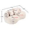 Bean Bag Sofa Lazy Sofa Comfort Lounger High Back Chair For Adults And Kids, Indoor & Outdoor - Beige - Image 3