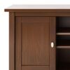 Warm Shaker - Handcrafted TV Media Stand - Russet Brown - Image 3