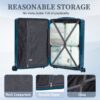 20" / 24" / 28" 3 Pieces / Set Spinner Wheel Luggage, Carry On Suitcase, Matching Color, TSA Combination Lock - Navy - Image 10