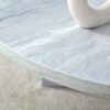 A Multi Style Decor Friendly Round Coffee Table, Featuring Modern Minimalism And Nordic Flair - White - Image 7