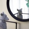 Transitional Decor Style Mango Wood Wall Mirror Wall Decor With Frame Of Solid Mango Wood For Bathroom, Entryway Console Lean Against Wall - Black - Image 14