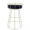 Canary - Contemporary / Glam Counter Stool (Set of 2) - Gold / Blue - Image 5