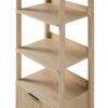 Transitional Narrow Bookshelf With Drawer On Bottom - Oak - Image 3