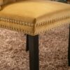 Nikki - Modern, High-End Tufted Solid Wood Contemporary Velvet Upholstered Dining Chair With Wood Legs Nailhead Trim (Set of 2) - Gold - Image 10