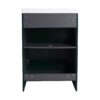 Contemporary Freestanding Bathroom Vanity With White Resin Sink & Soft Close Doors - Dark Green - Image 15