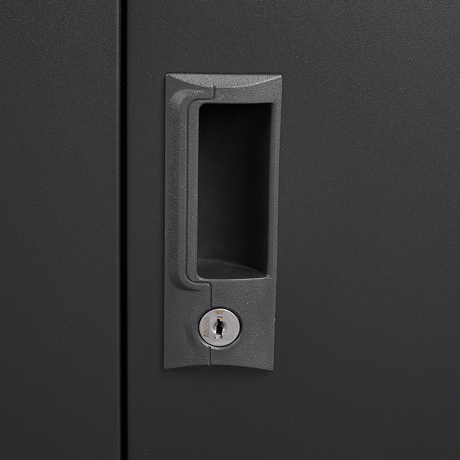 Metal Storage Cabinet With Locking Doors And Adjustable Shelf, Folding Filing Storage Cabinet, Folding Storage Locker Cabinet For Home Office, School, Garage - Black - Image 21