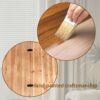 Round Wooden Coffee Table With Hidden Storage, Modern Rustic Centerpiece For Living Room - Multi / Natural / Rustic - Image 9