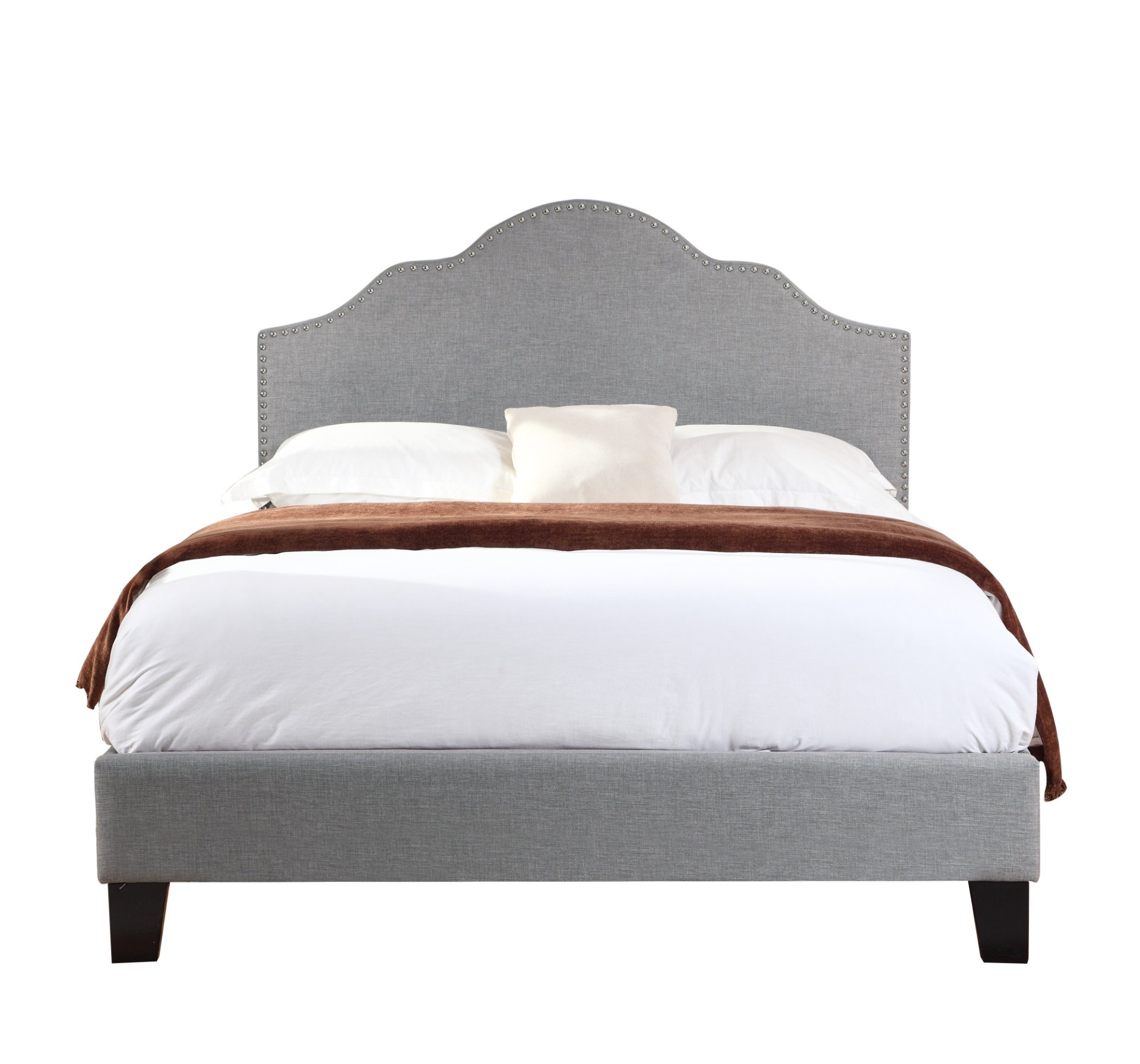 Kopa - Full Upholstered Bed - Gray - Image 2