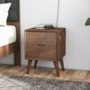 Alexandra - Night Stand With 2 Drawers - Walnut Brown - Image 12
