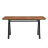 Herringbone Pattern Dining Table A Perfect Match For Modern Minimalist And Industrial Home Styles - Walnut - Image 19