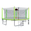 16Ft Trampoline With Basketball Hoop Pump And Ladder (Inner Safety Enclosure) With Soccer Goal - Green - Image 22