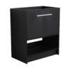 30 Inches Modern Freestanding Bathroom Vanity With 2 Doors (Excluding Sink) - Dark Oak - Image 11