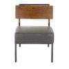 Fiji - Contemporary Chair - Gray / Walnut - Image 5