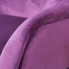 Alyssa - Velvet Arm Chair With Wingback Design - Fuchsia - Image 7