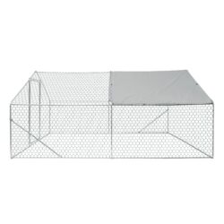 Xpt034 Outdoor Chicken Coop Metal Big Space - Silver Gray
